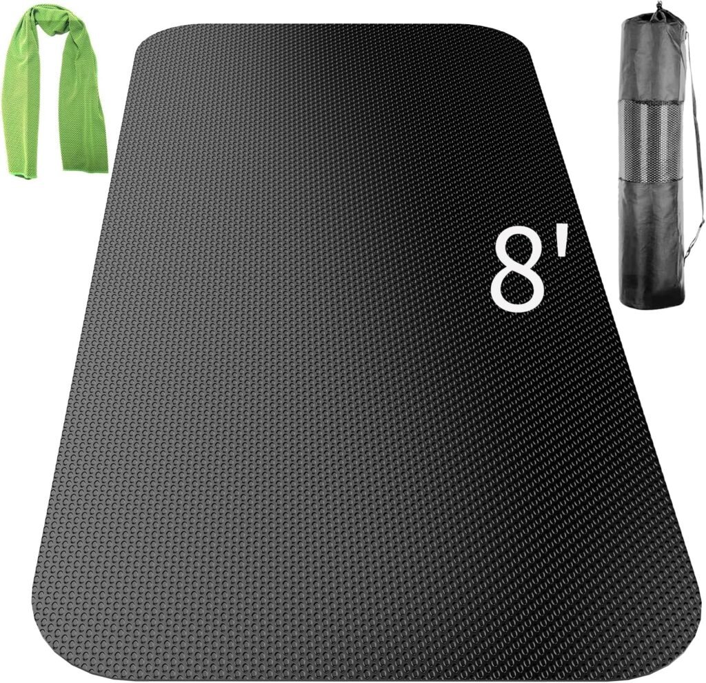 Large Exercise Mat,Exercise Equipment Mat,Treadmill Mat, Exercise Bike Mat, Workout Mats for Home Gym Mats Gym Flooring Rubber Workout Mat Fitness Mat Large Yoga Mat Cardio Mat for Weightlifting, Jump Rope, Non-slipping