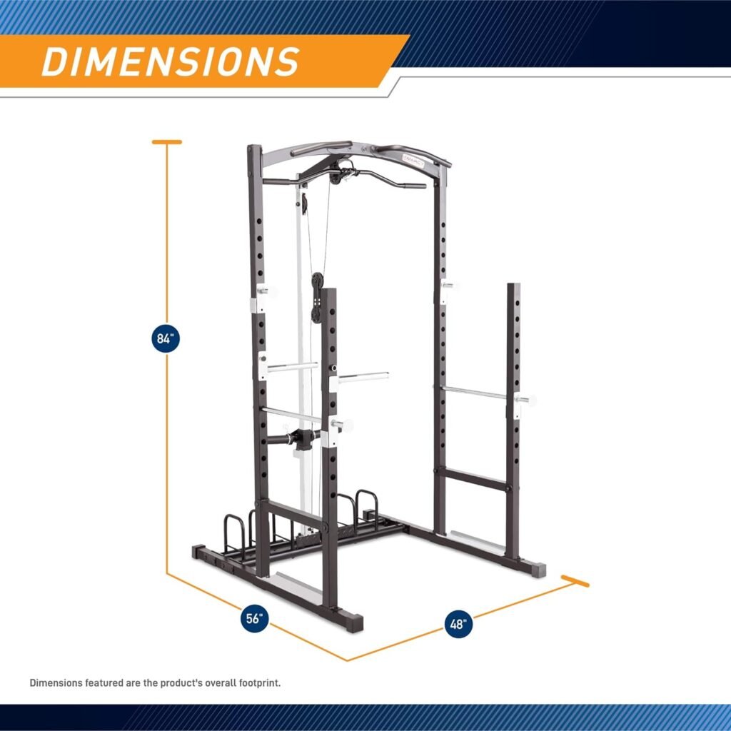 Marcy Home Gym Cage System Workout Station for Weightlifting, Bodybuilding and Strength Training MWM-7041