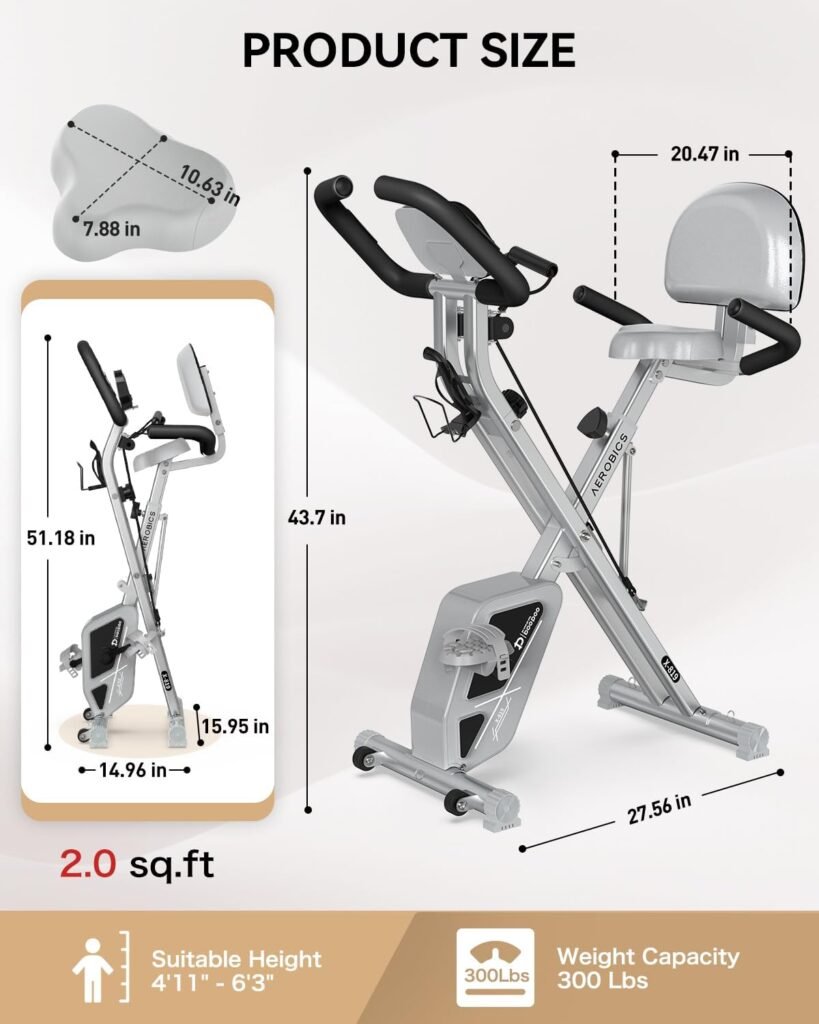 pooboo Folding Exercise Bike Review - EverydayHomeGym